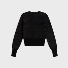 Jordan x Téla Knit Cardigan - Dark Smoke Grey / Black