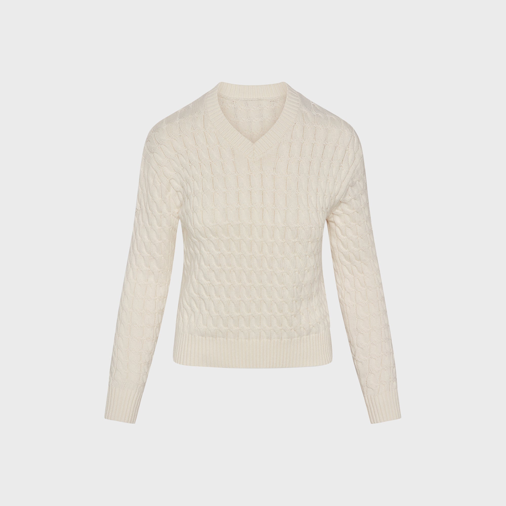 Frankies Bikinis Prince Cable Knit Sweater - Honeymoon