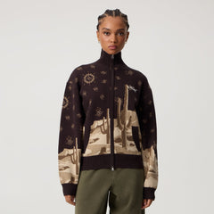 Kith Women Oversized Wyler Desert Full Zip Sweater - Incognito