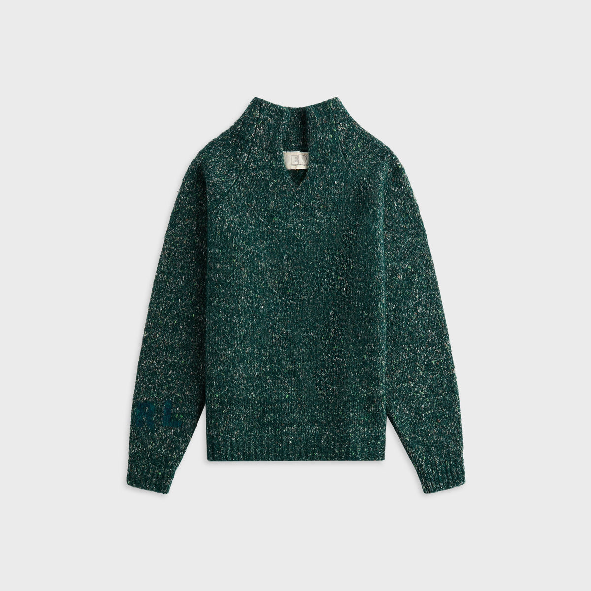 ERL Slit Neck Alpaca Sweater Knit - Dark Green
