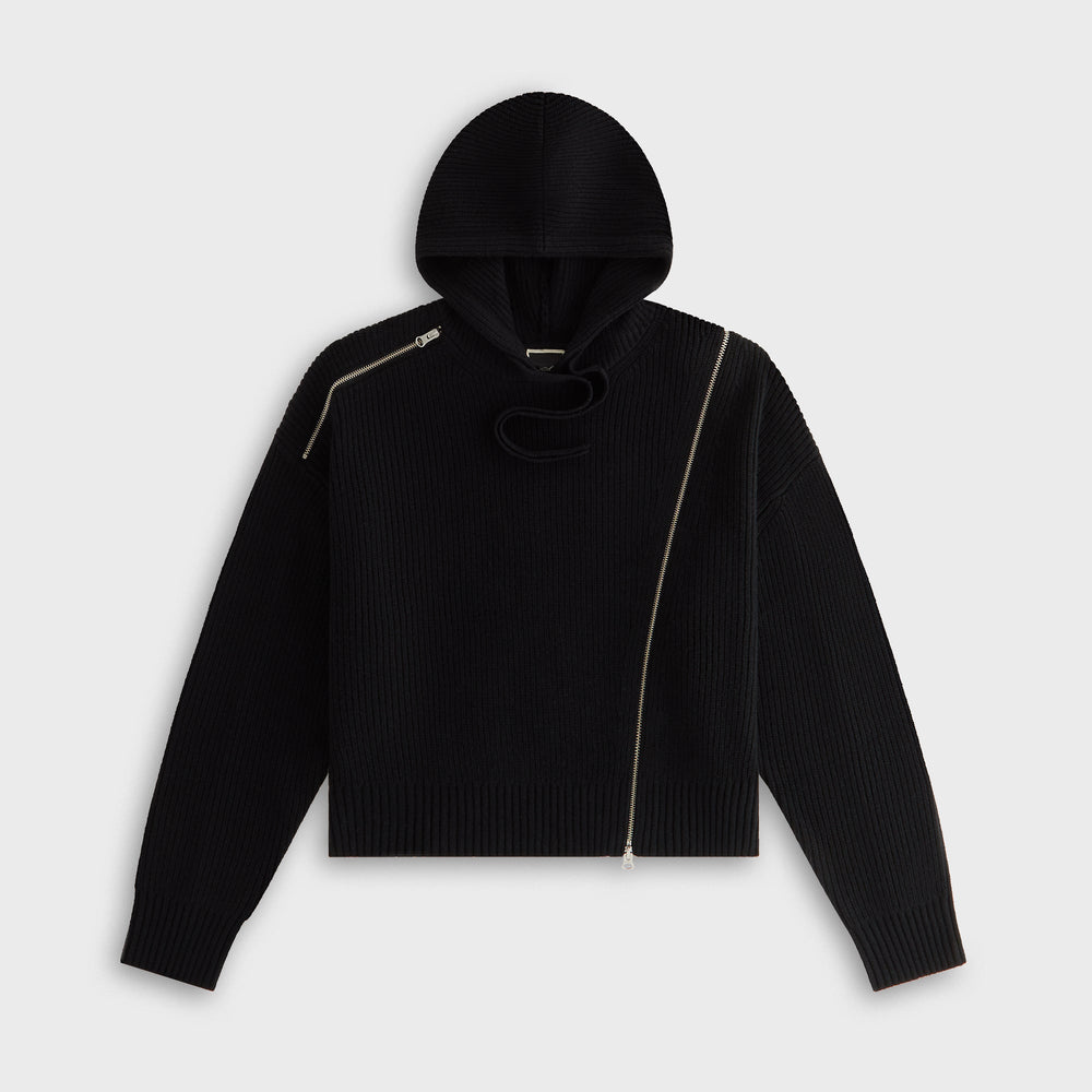 Kith Women Juni Zipper Sweater Hoodie - Black
