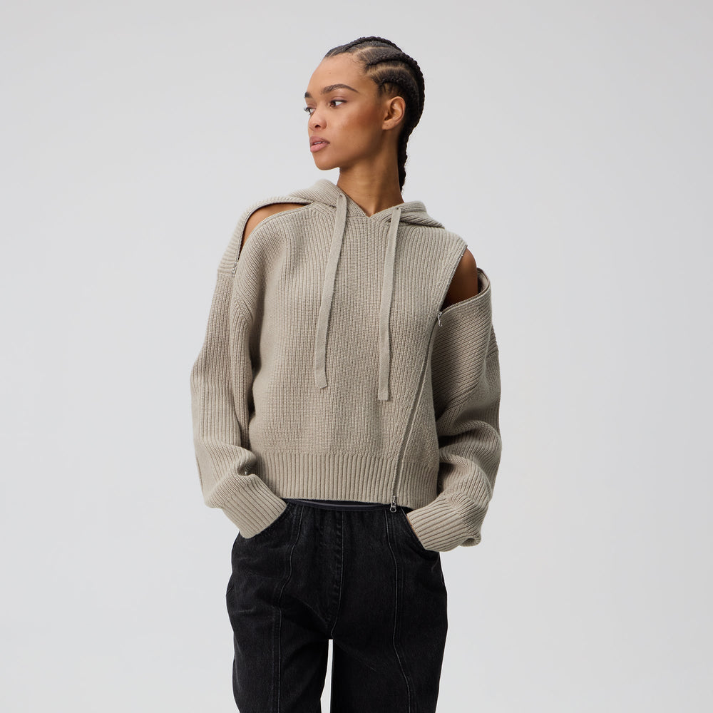 Kith Women Juni Zipper Sweater Hoodie - Pacify