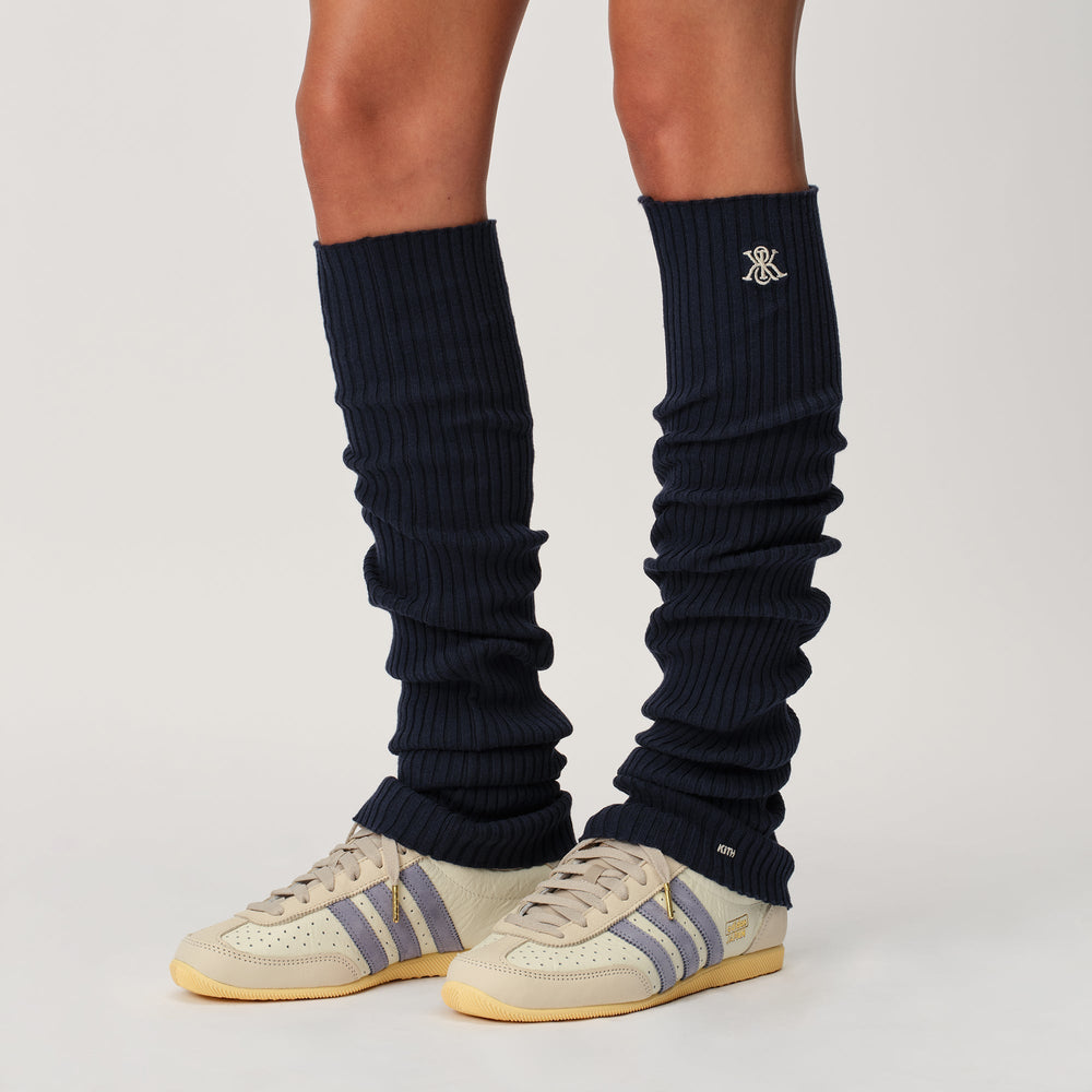 Kith Women Crest Logo Leg Warmer - Nocturnal