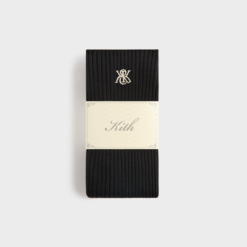 Kith Women Crest Logo Leg Warmer - Black