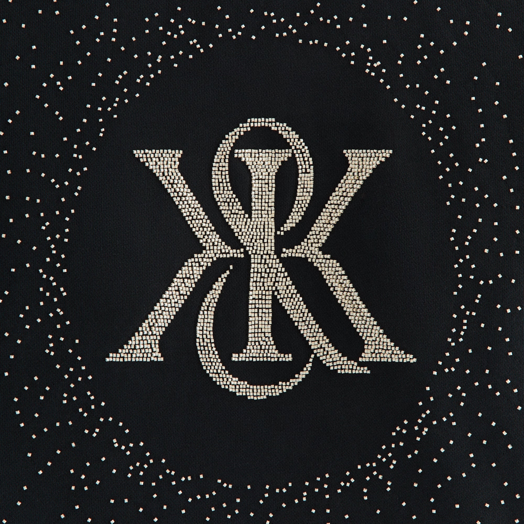 Kith Women Maverick Beaded Crest Hoodie - Black