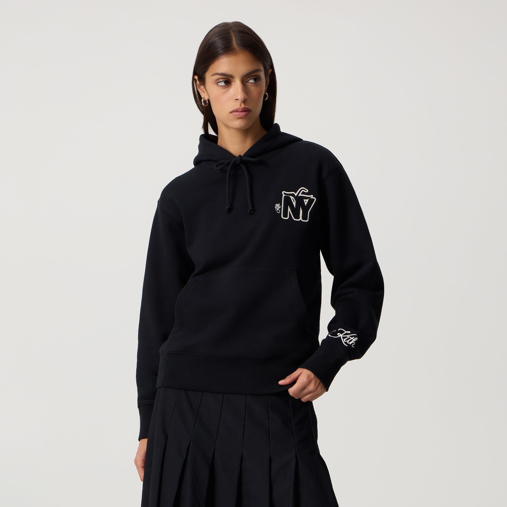 Kith Women Jane II NY Apple Hoodie - Black