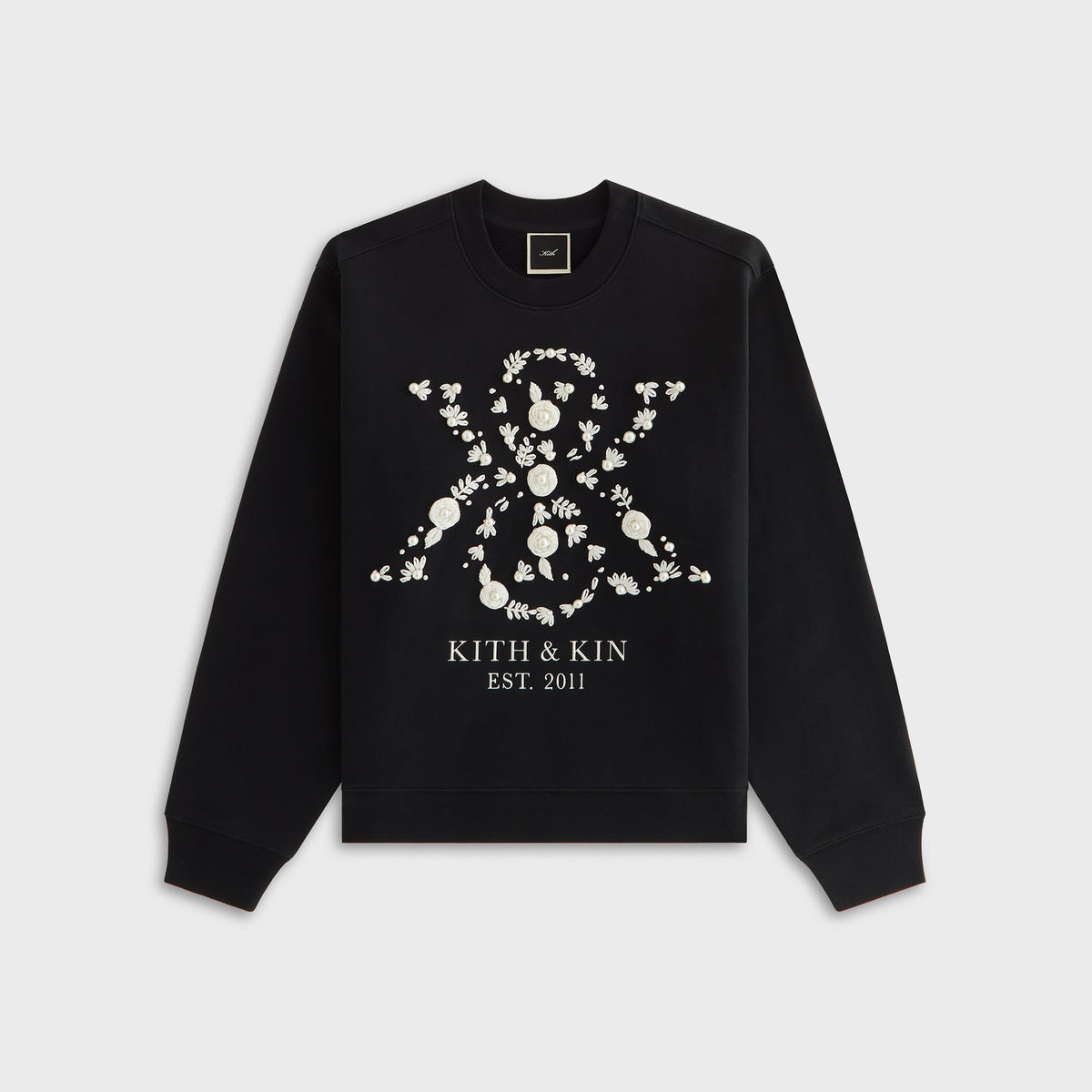 Kith Women Ashwin Pearl Crest Crewneck - Black