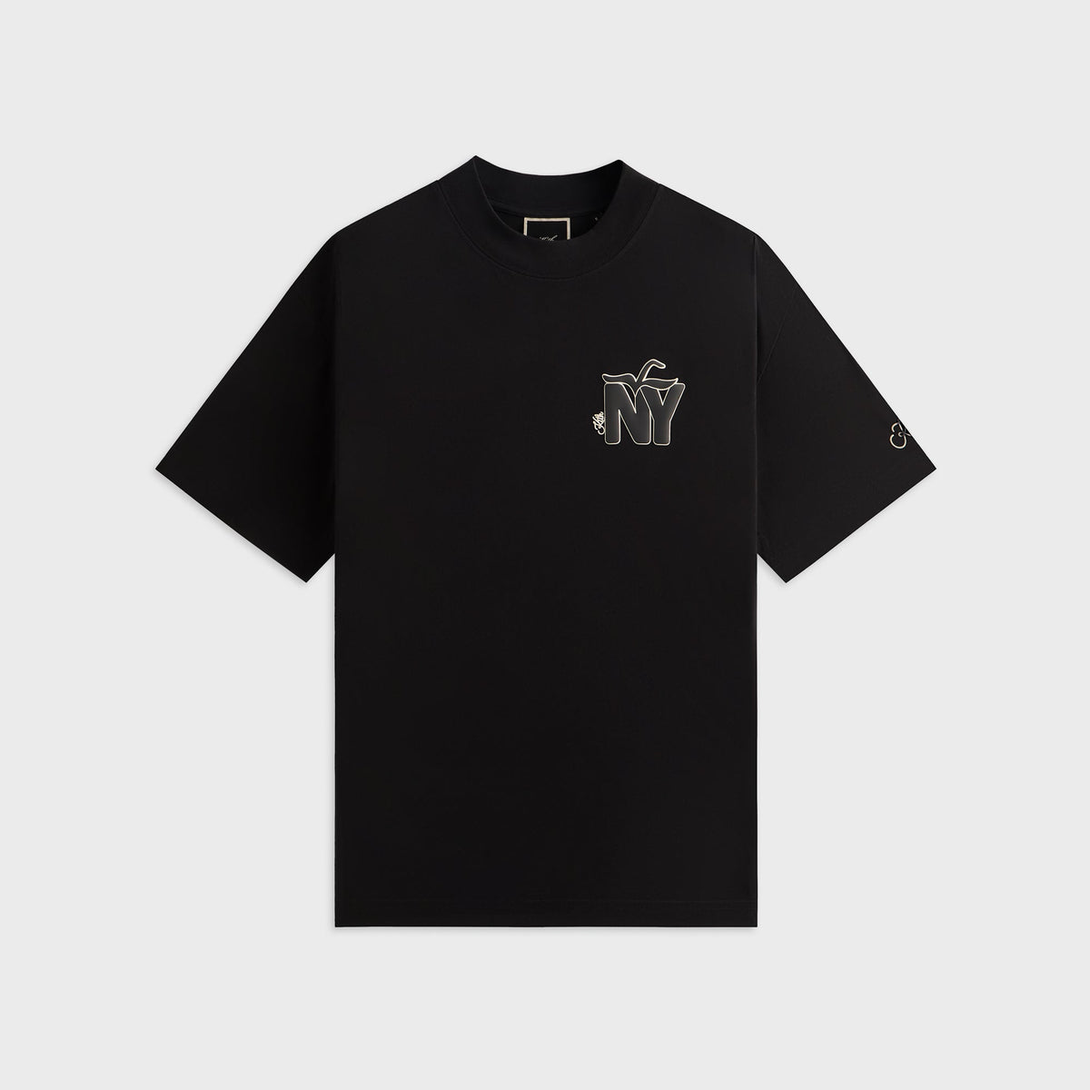 Kith Women Mockneck Vintage NY Apple Tee - Black