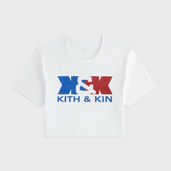 Kith Women Misha Crop Kith & Kin Sport Tee - White
