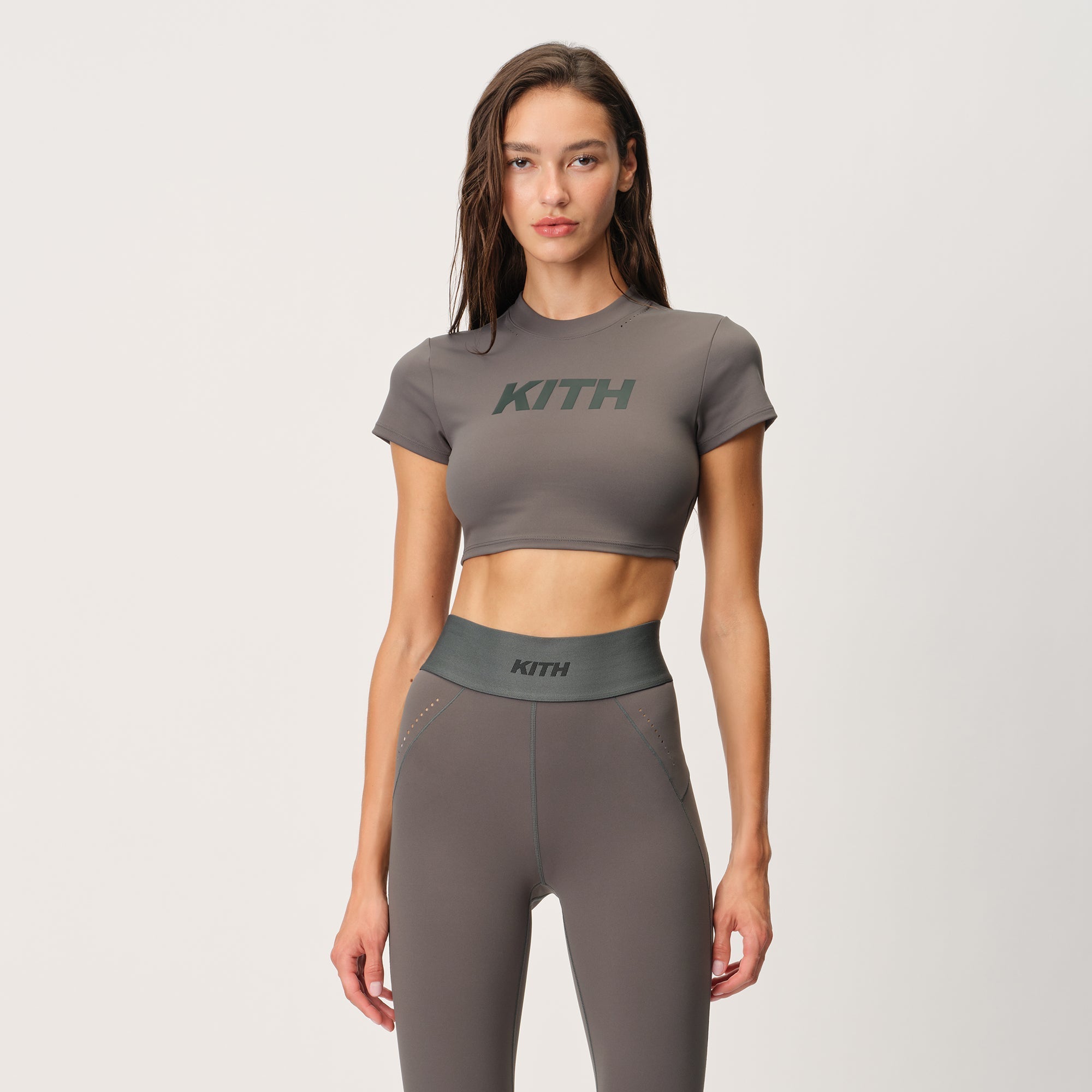 Kith Women Misha Crop Speed Logo Tee - Machine