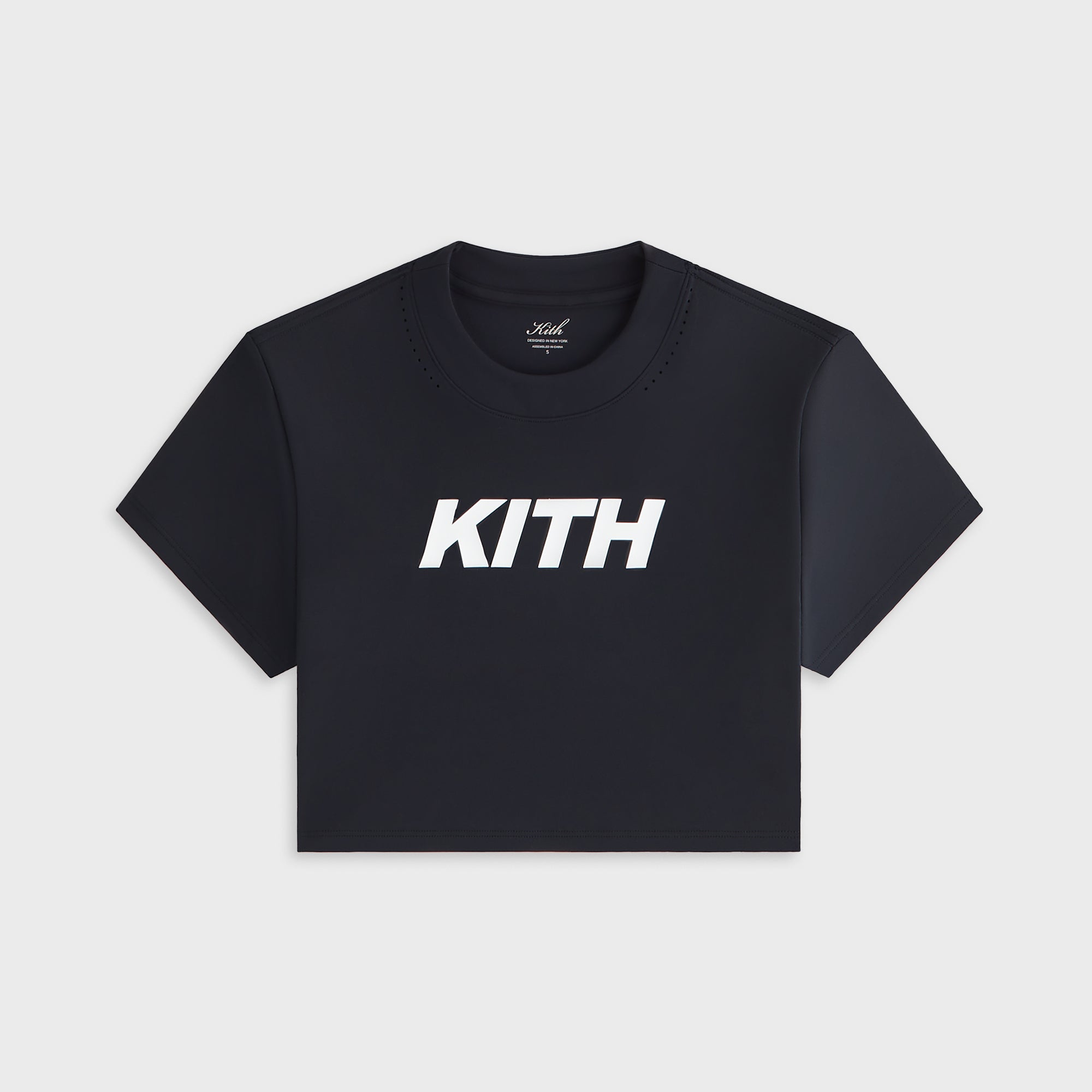 Kith Women Misha Crop Speed Logo Tee - Black