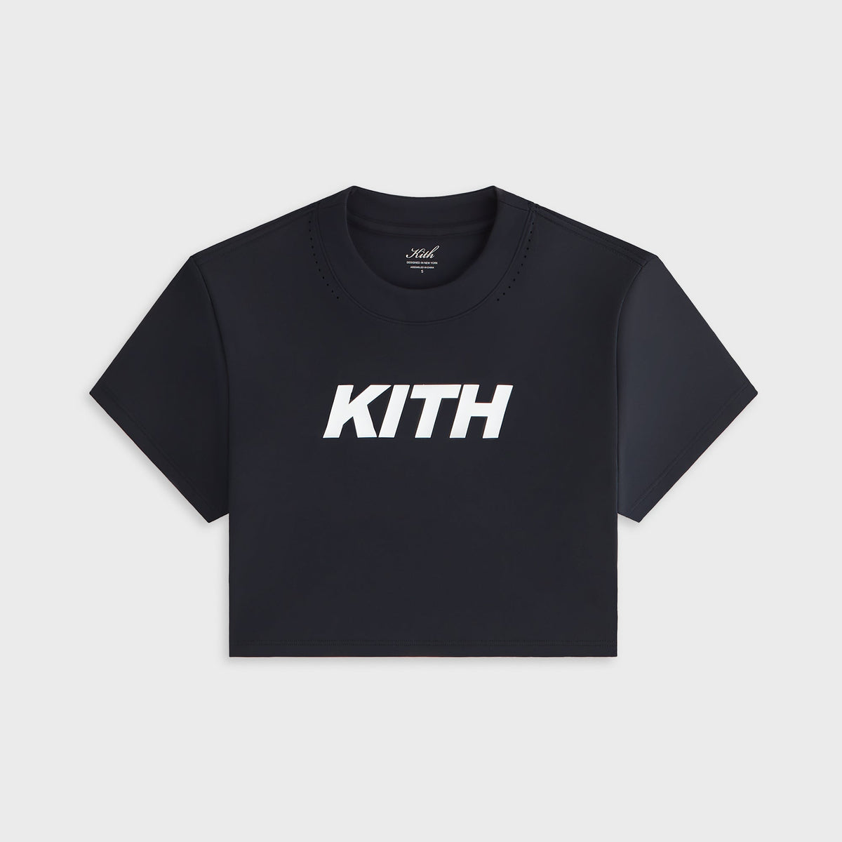 Kith Women Misha Crop Speed Logo Tee - Black