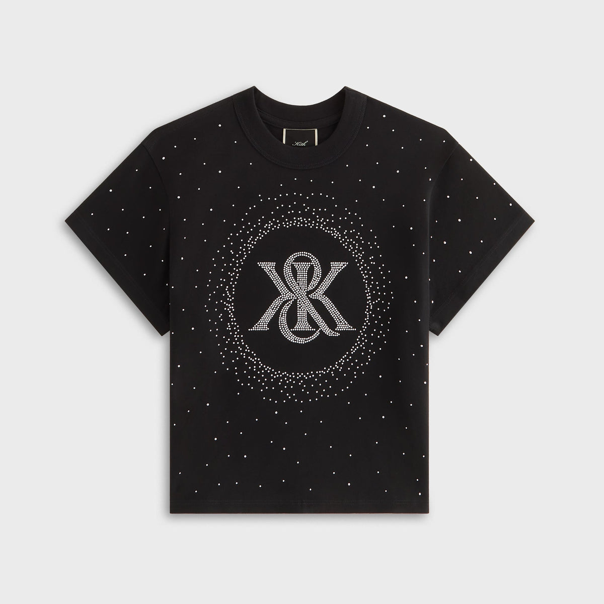 Kith Women Mulberry Vintage Studded Crest Tee - Black