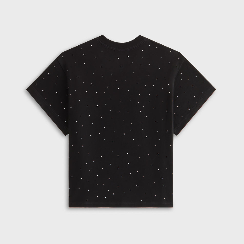 Kith Women Mulberry Vintage Studded Crest Tee - Black