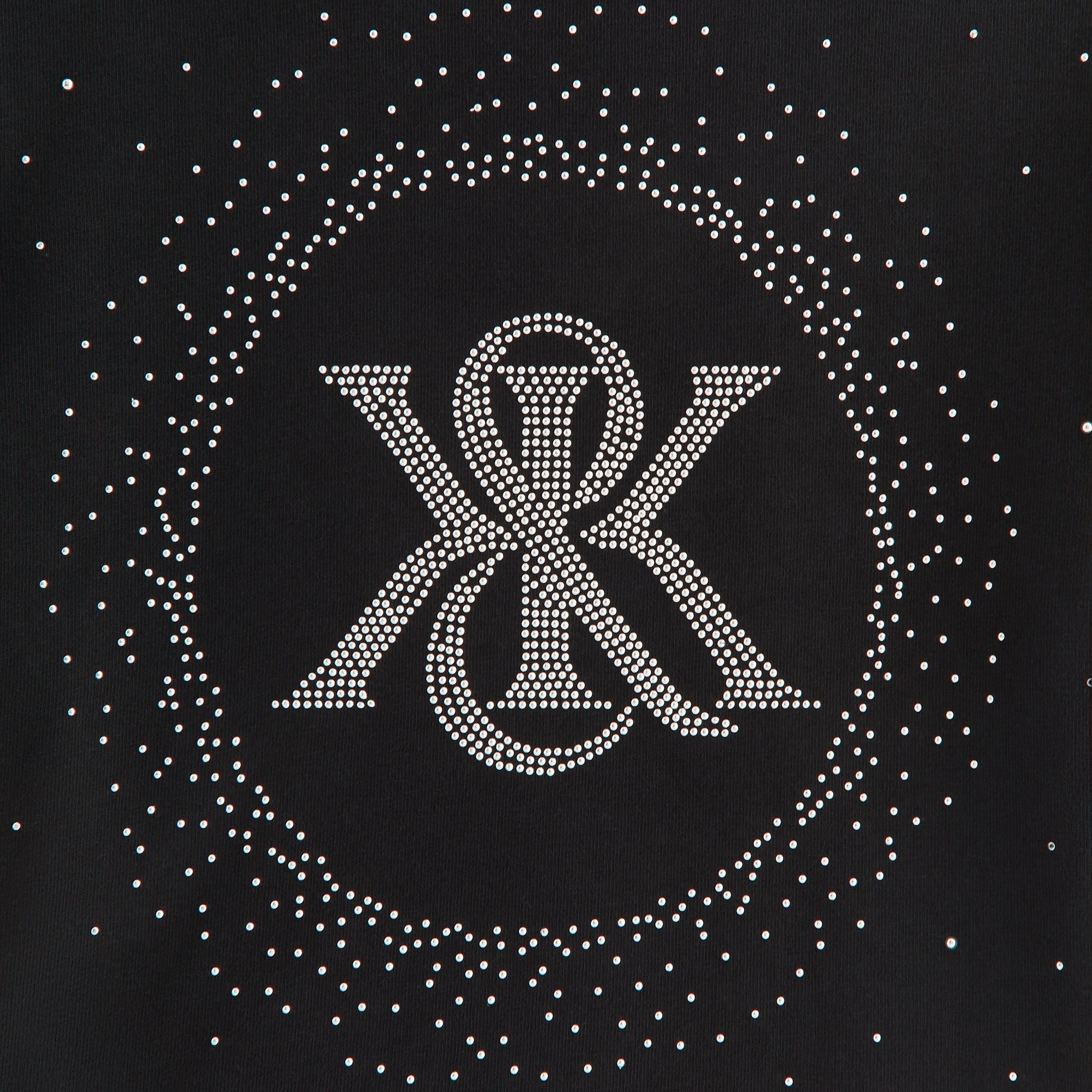 Kith Women Mulberry Vintage Studded Crest Tee - Black