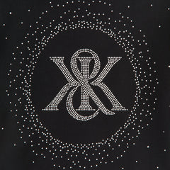 Kith Women Mulberry Vintage Studded Crest Tee - Black