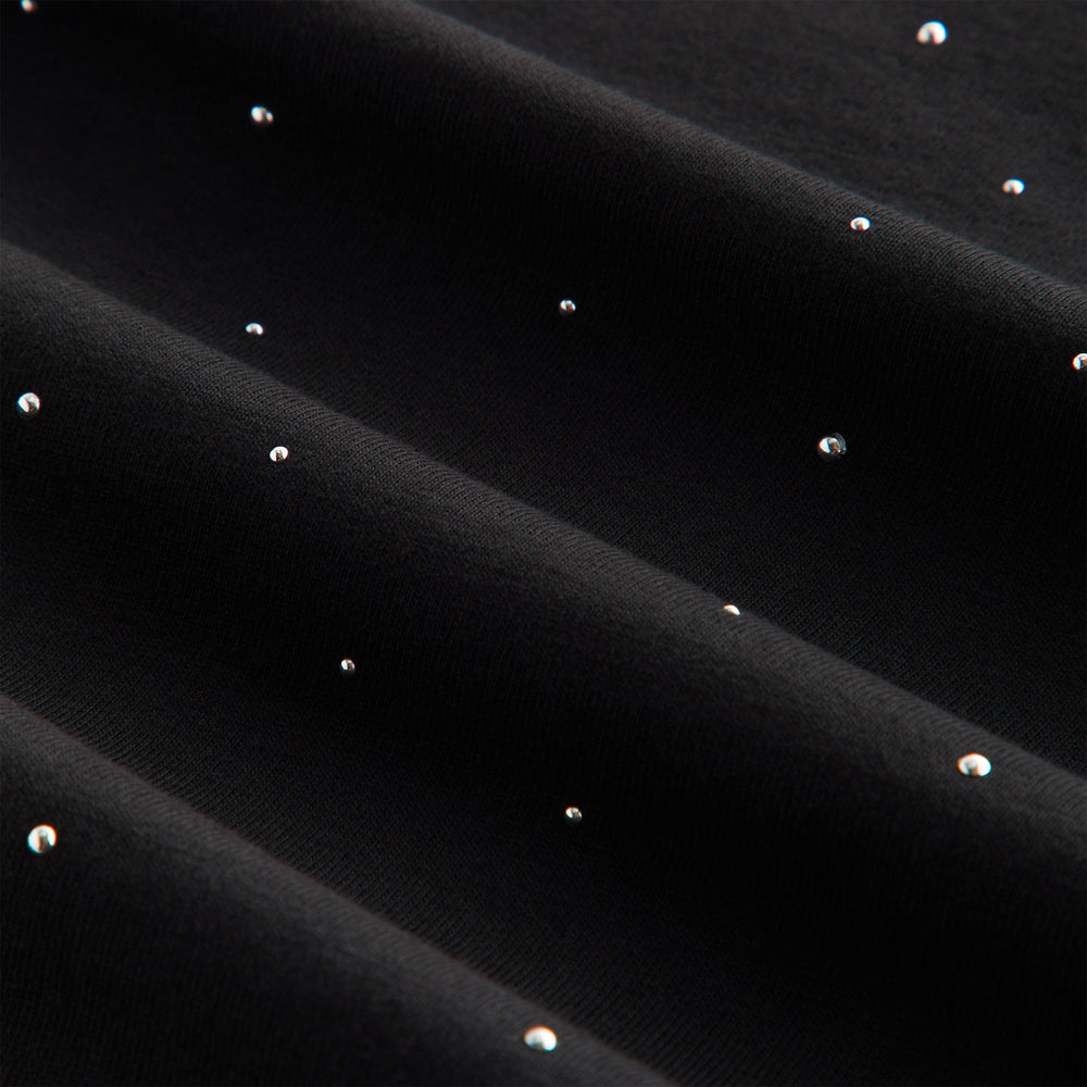 Kith Women Mulberry Vintage Studded Crest Tee - Black