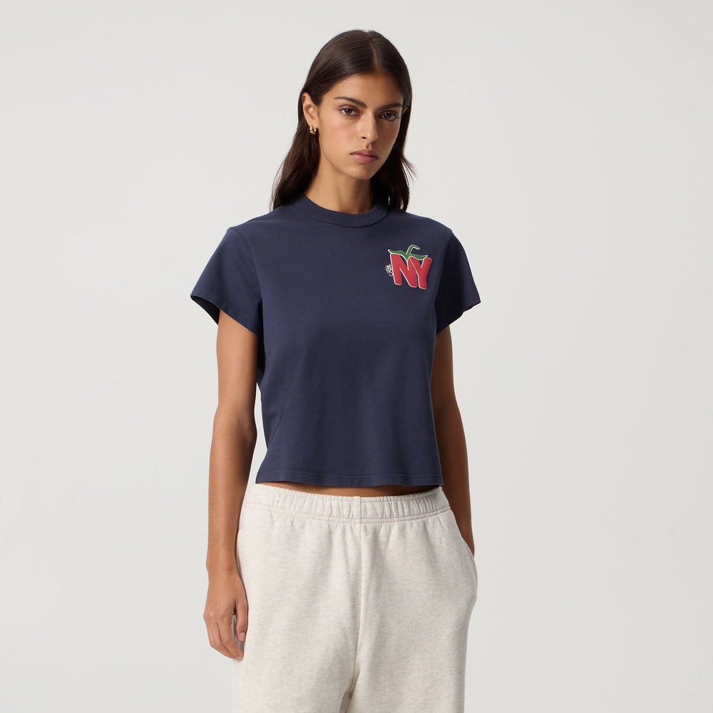 Kith Women Mulberry NY Apple Vintage Tee - Nocturnal