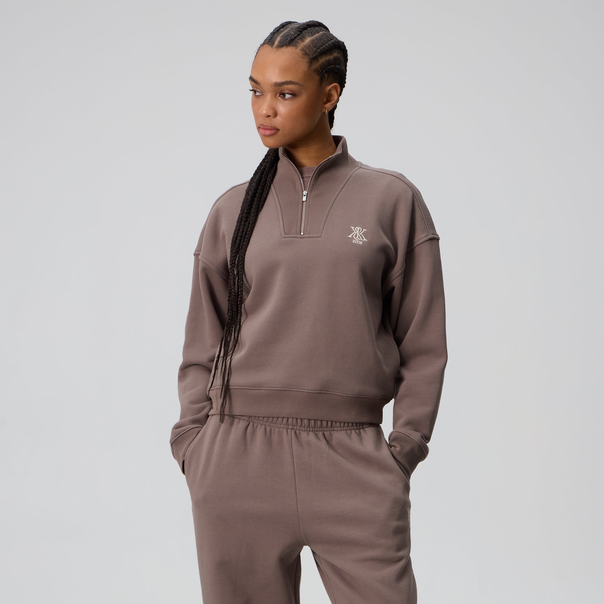 Kith Women Ryder II Quarter Zip - Timber