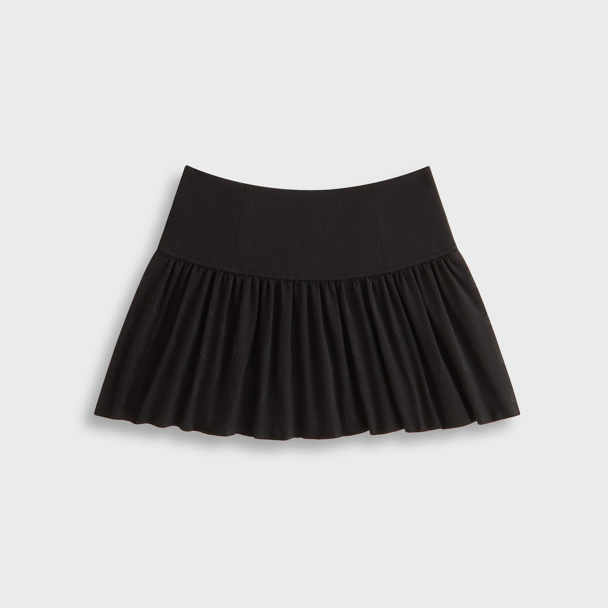 Kith Women Riko Script Faille Mini Skirt - Black