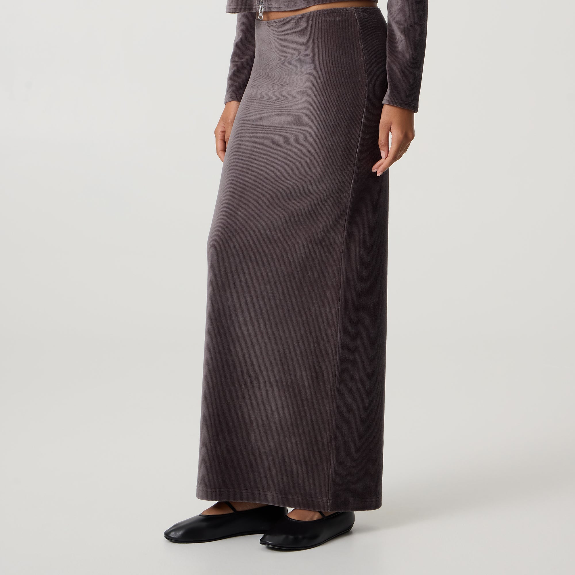 Kith Women Mila Maxi Skirt - Hematite