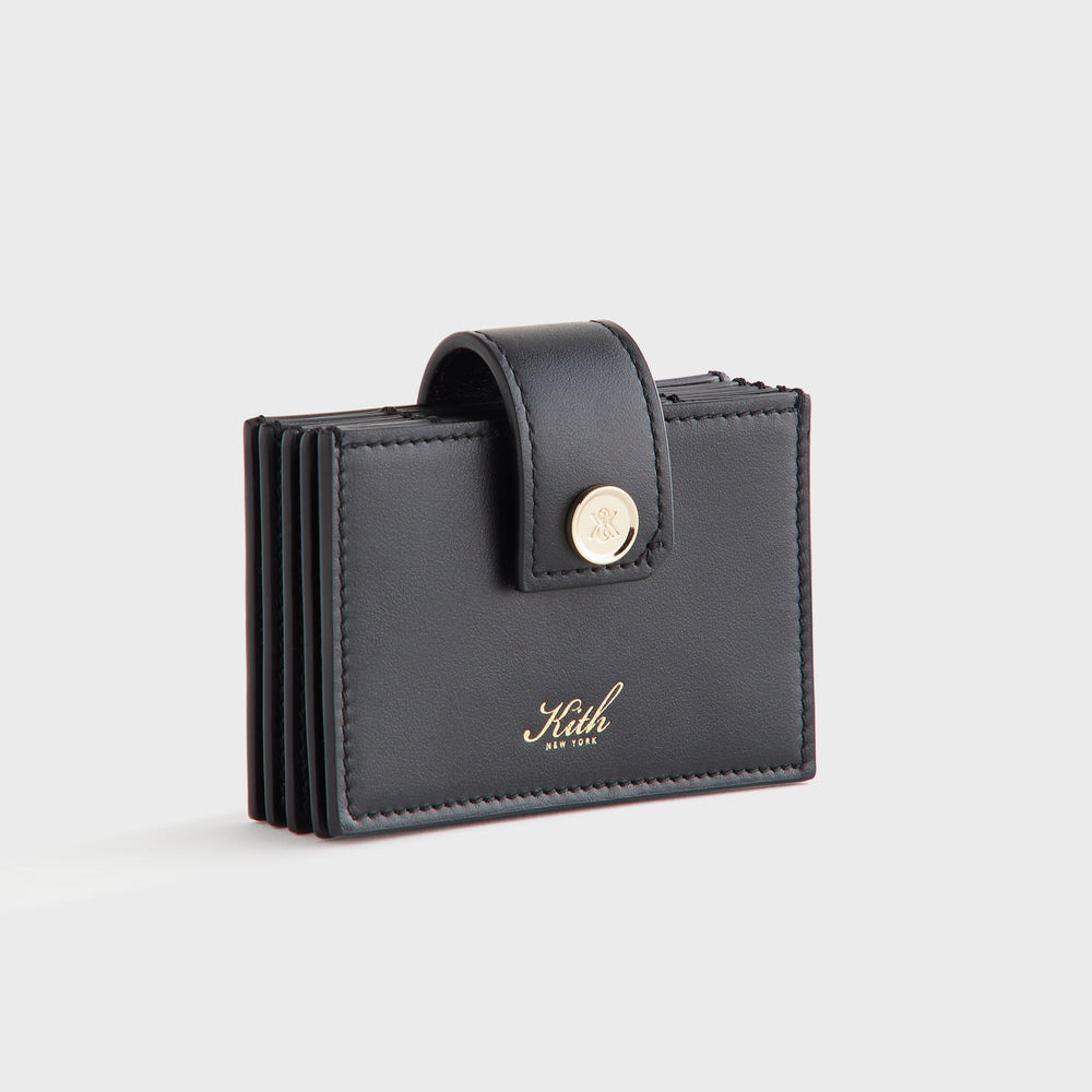 Kith Women Notch Accordion Wallet - Black