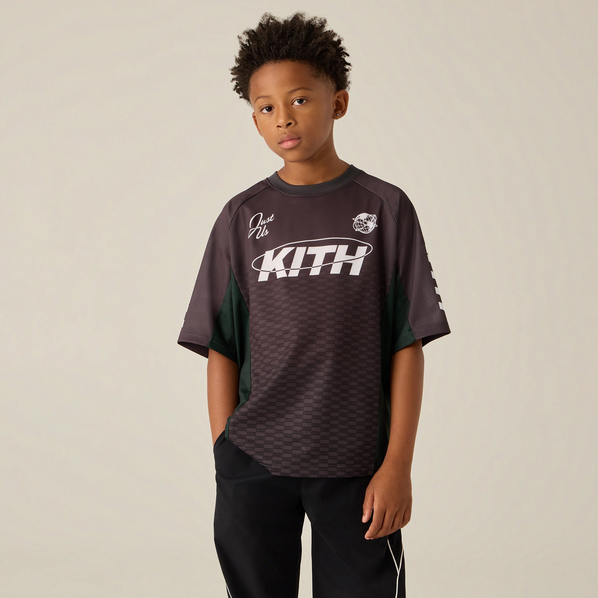 Kith Kids Moto Raglan Bishop Tee - Black