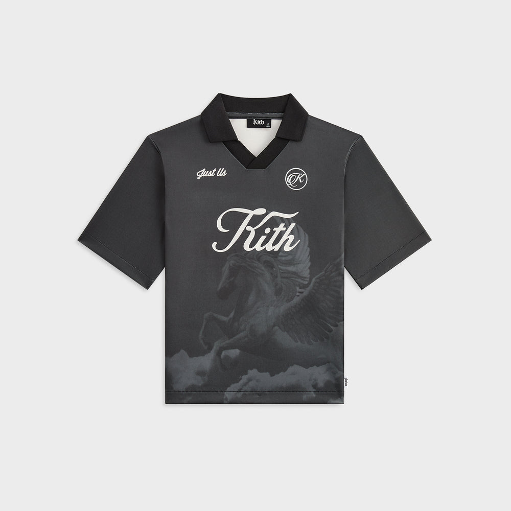Kith Kids Printed Pegasus Soccer Top - Black
