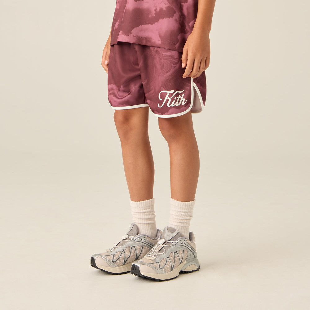 Kith Kids Printed Pegasus Jordan Soccer Short - Magma