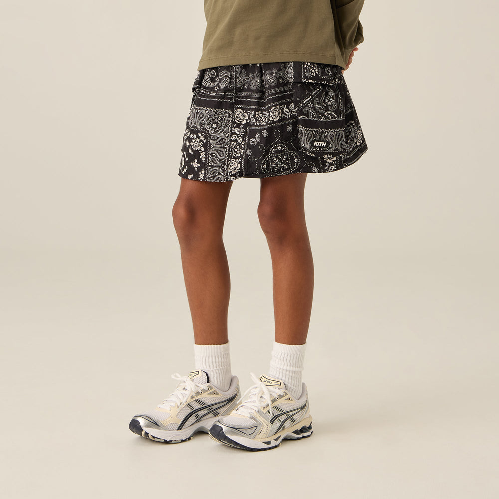 Kith Kids Printed Mini Cargo Skirt - Black