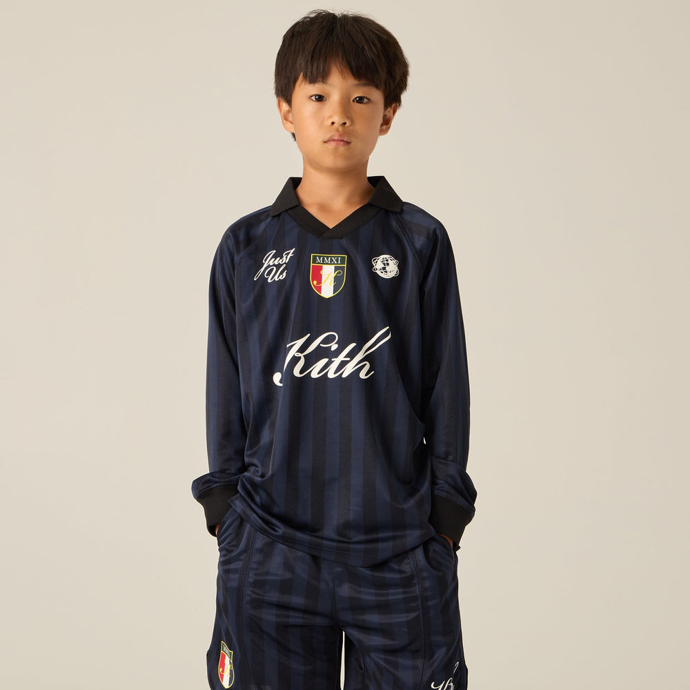 Kith Kids Long Sleeve Soccer Jersey Polo - Gulf