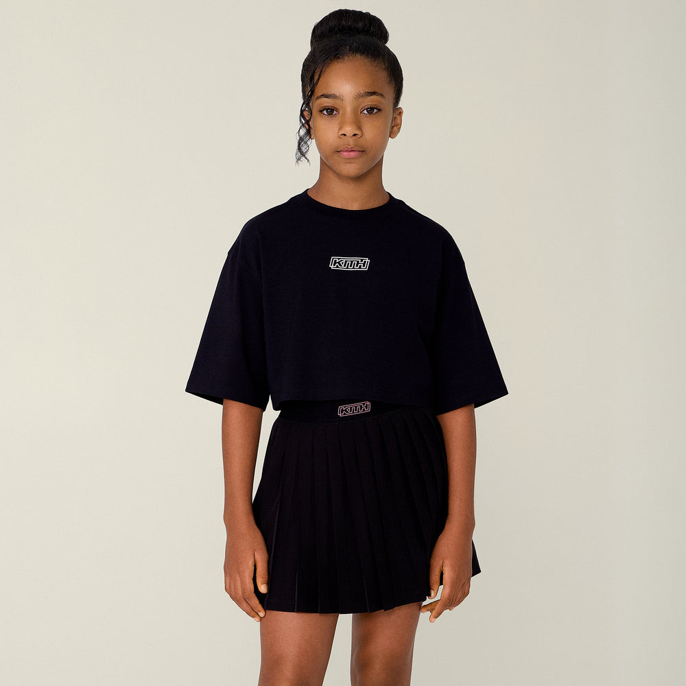 Kith Kids Amaya Active Pleated Tennis Skort - Black