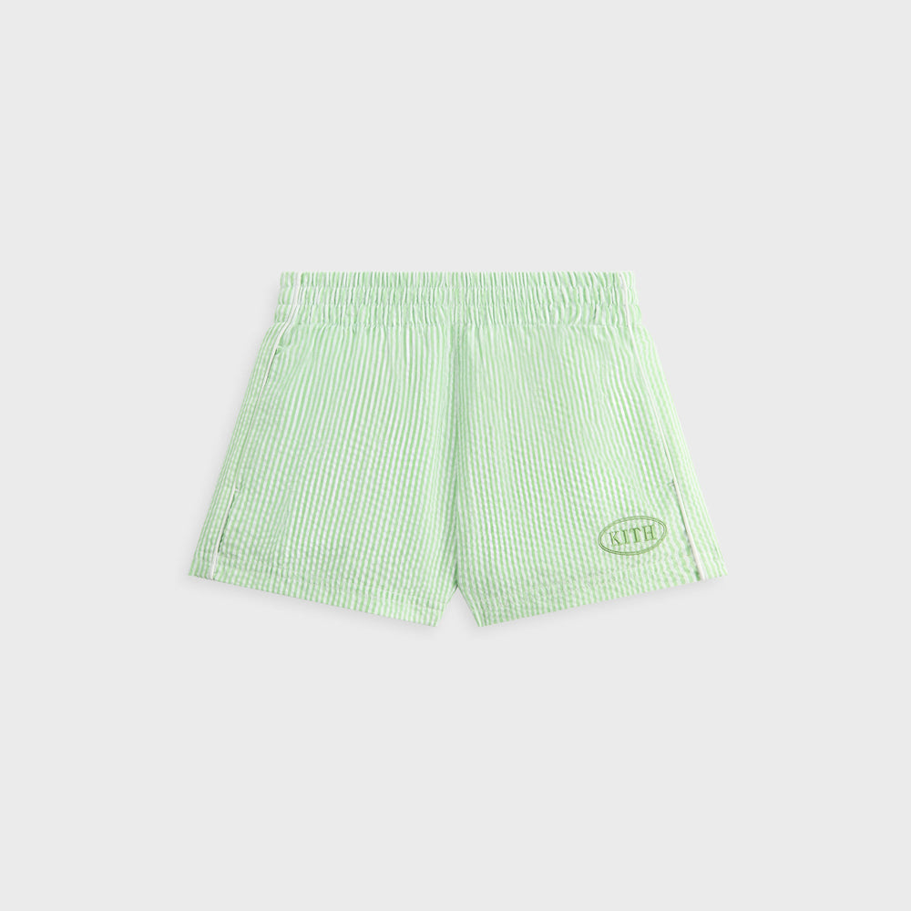 Kith Kids Seersucker Liam Short - Honeydew