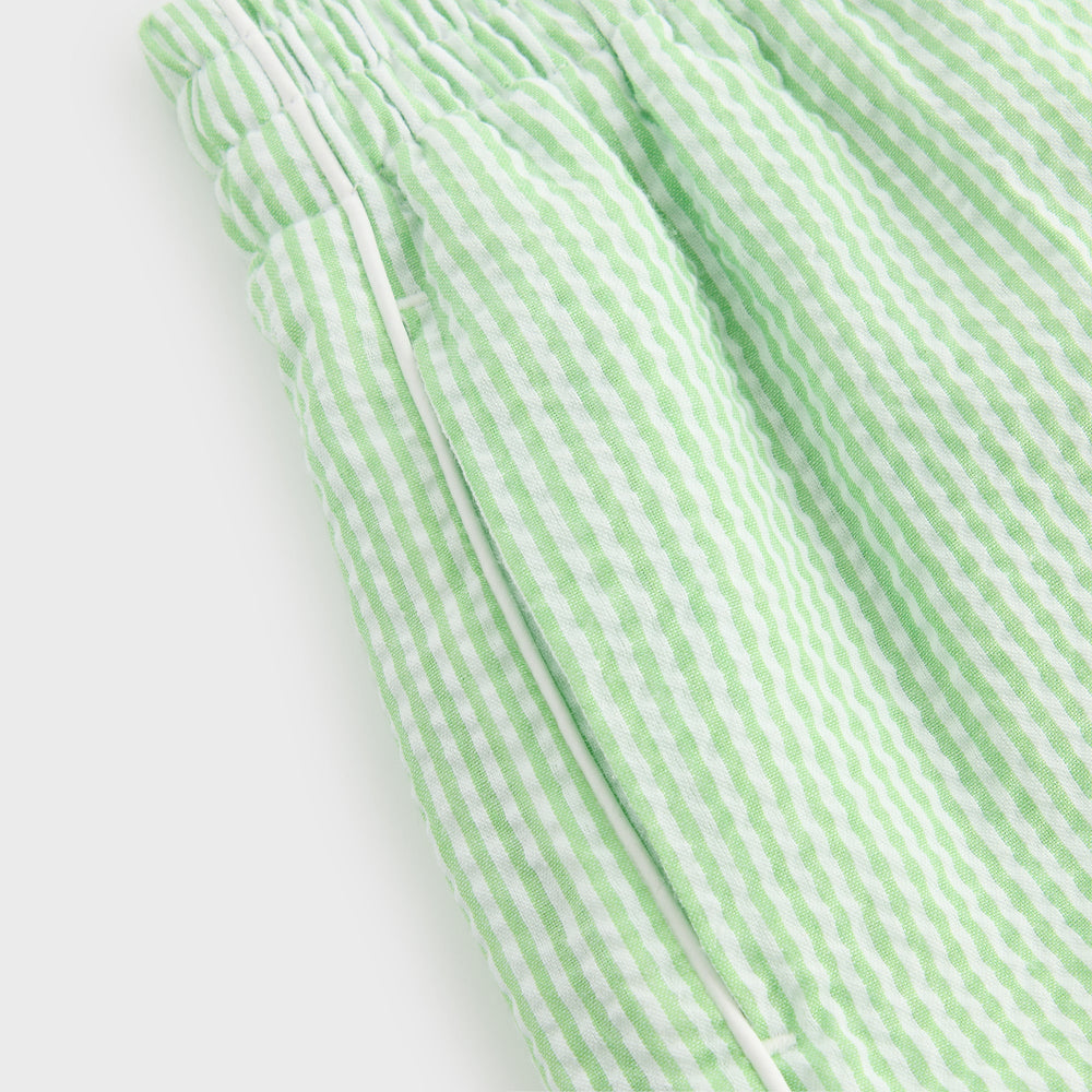 Kith Kids Seersucker Liam Short - Honeydew