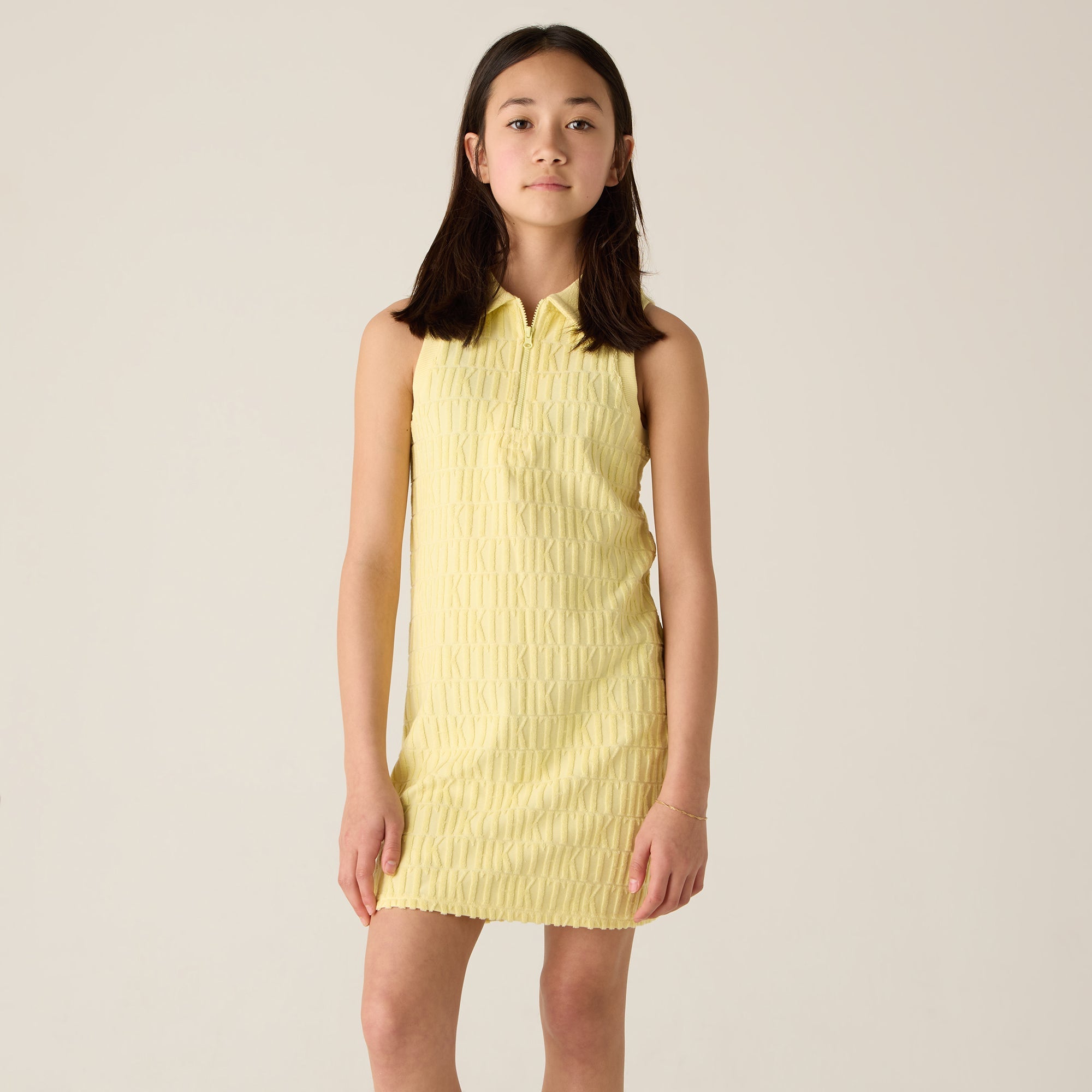 Kith Kids Monogram Terry Polo Dress - Ray
