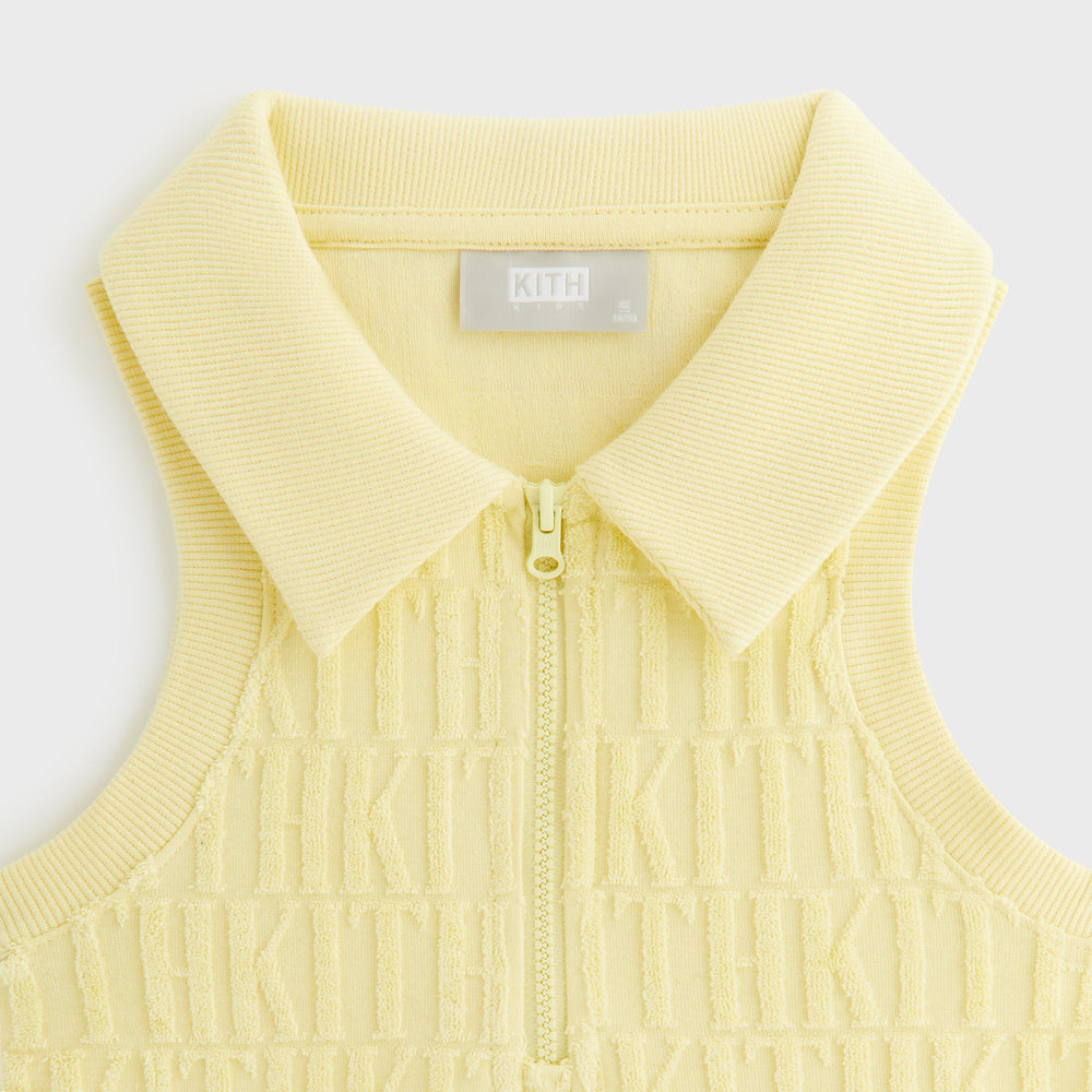 Kith Kids Monogram Terry Polo Dress - Ray