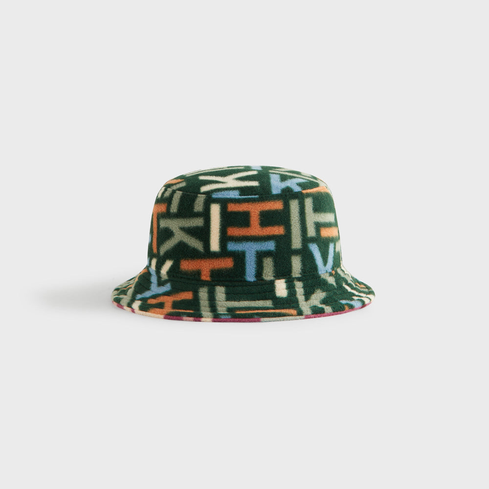 Kith Kids Polar Fleece Monogram Bucket Hat - Stadium