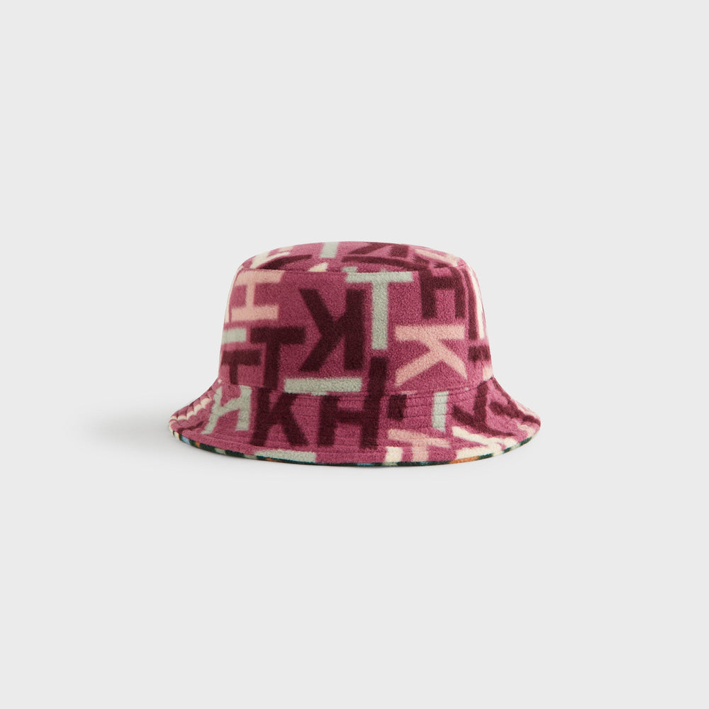 Kith Kids Polar Fleece Monogram Bucket Hat - Stadium