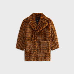 Kith Kids Faux Fur Monogram Royce Coat - Legacy