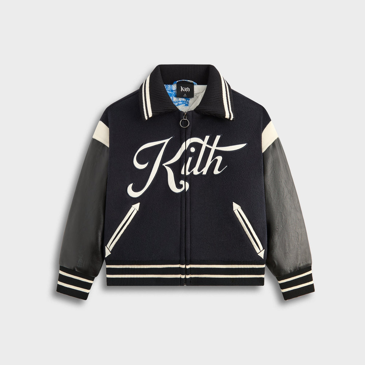 Kith Kids NY to The World Varsity Jacket - Ink
