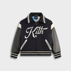 Kith Kids NY to The World Varsity Jacket - Ink