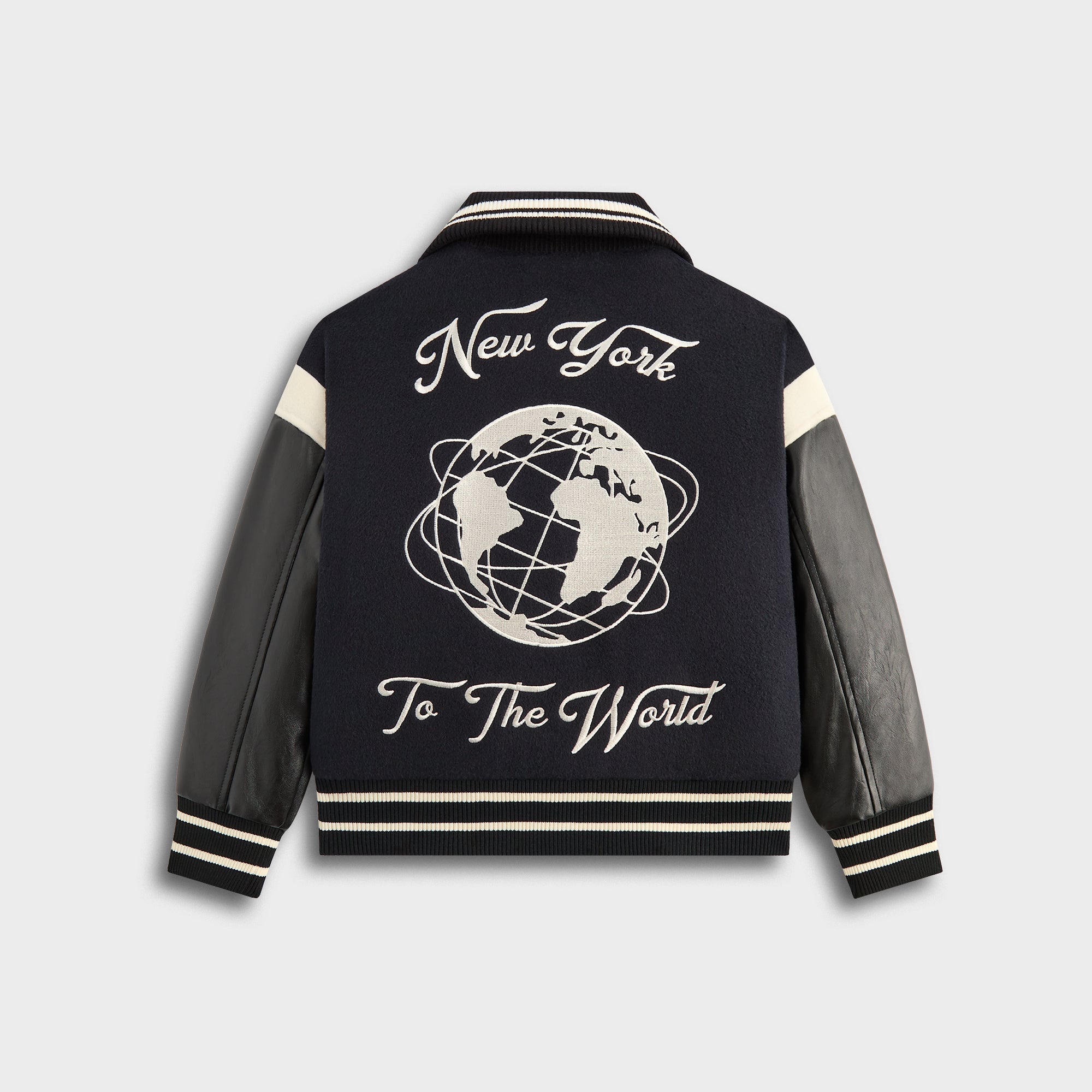 Kith Kids NY to The World Varsity Jacket - Ink