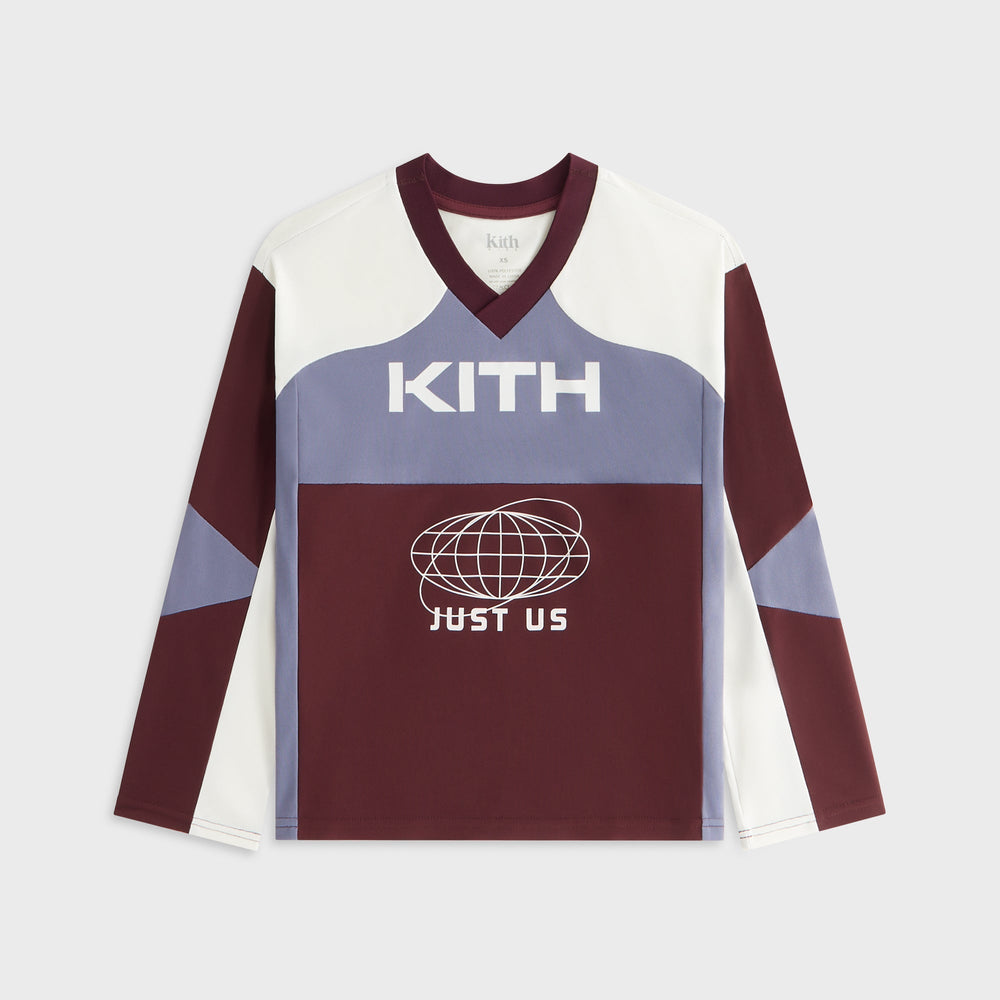 Kith Kids Just Us Blocked Malik Jersey - Magma