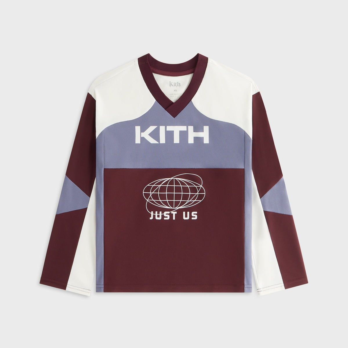 Kith Kids Just Us Blocked Malik Jersey - Magma