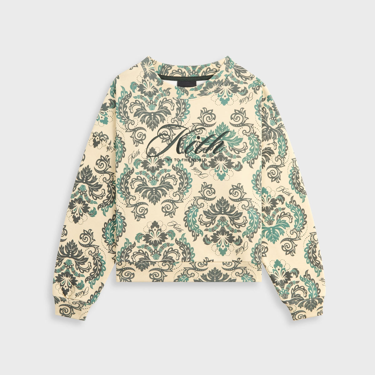 Kith Kids Damask Floral Nelson Crew - Eternal