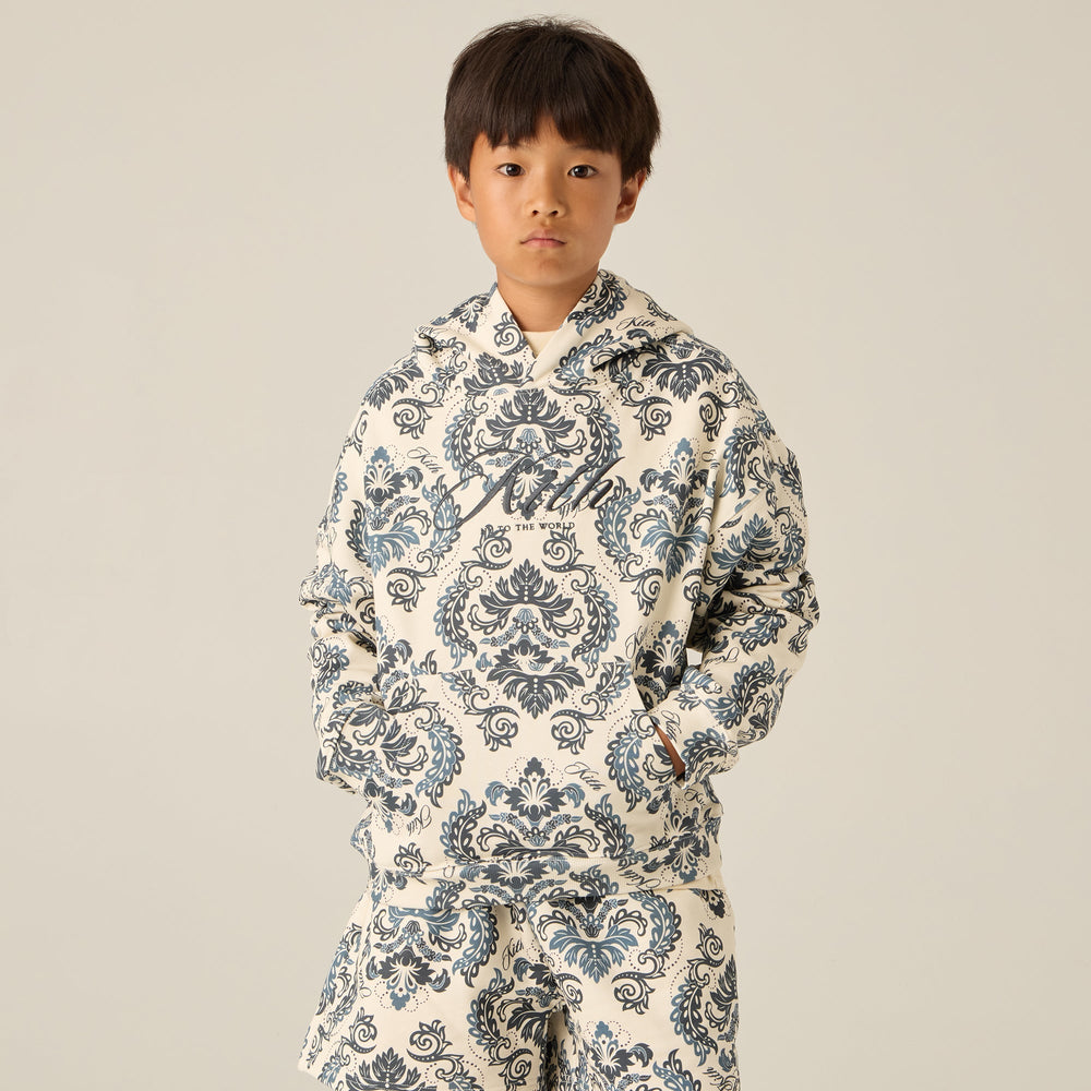 Kith Kids Damask Floral Nelson Hoodie - Sandrift