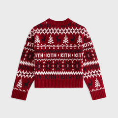 Kithmas Kids Fair Isle Chenille Crewneck - Allure