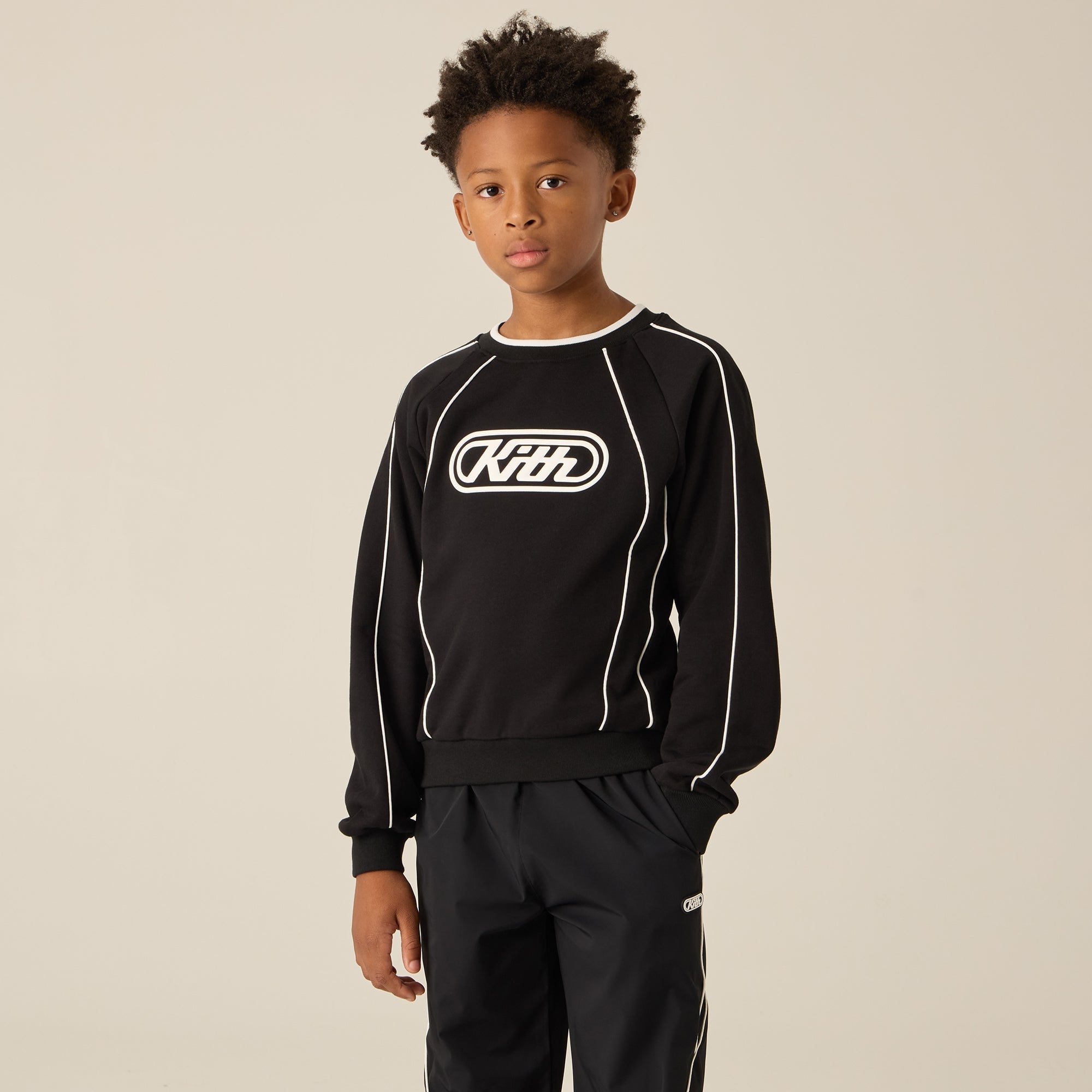 Kith Kids Novelty Raglan Nelson Sweatshirt - Black