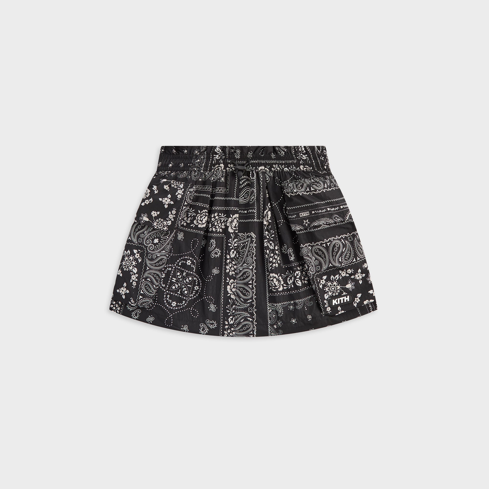 Kith Kids Printed Mini Cargo Skirt - Black