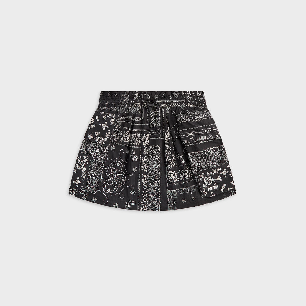 Kith Kids Printed Mini Cargo Skirt - Black